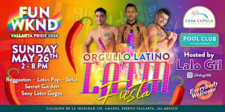 Immagine principale di Orgulloso Latino Pool Party at Casa Cupula | VALLARTA PRIDE 2024 Edition 