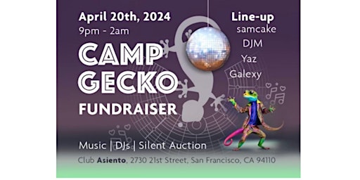 Imagem principal do evento Camp Gecko Fundraiser