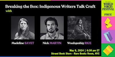 Imagem principal do evento Breaking the Box: Indigenous Writers Talk Craft