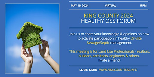 Image principale de Land Use Professionals &  Healthy OSS Partnerships in King County