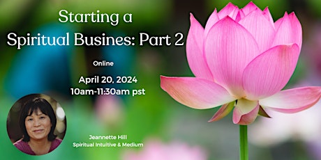 Starting a Spiritual Business Part 2