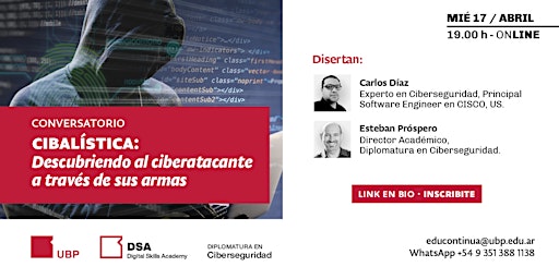 Imagem principal do evento Cibalística: Descubriendo al ciberatacante a través de sus armas