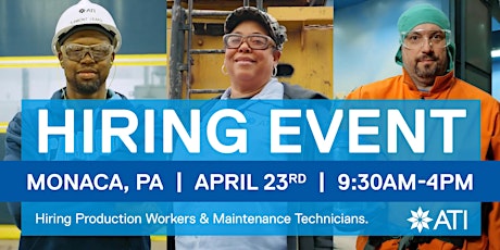 ATI Hiring Event Monaca