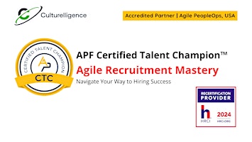 Primaire afbeelding van APF Certified Talent Champion™ (APF CTC™) | Apr  22-23, 2024
