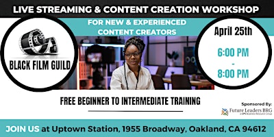 Live Streaming and Content Creation Workshop primary image