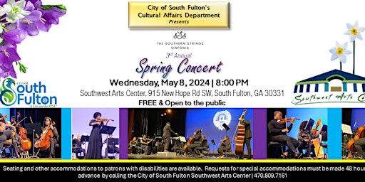 Image principale de The Southern Strings Sinfonia's 3rd Annual Spring Concert