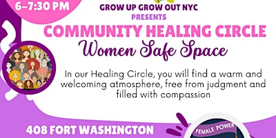 Imagem principal do evento Community Healing Circle: Women Safe Space