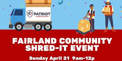 Primaire afbeelding van 2nd Annual Fairland Community Shred Event