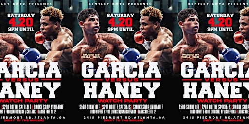 Imagem principal do evento BLUNTZ + BI**HES | 4/20 CELEBRATION, HANEY VS GARCIA FIGHT, & $500 SHAKE OFF!!!