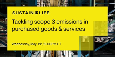 Tackling scope 3 emissions in purchased goods & services