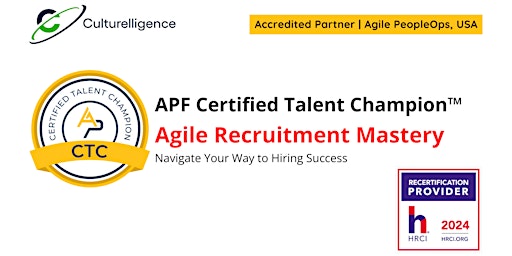 APF Certified Talent Champion™ (APF CTC™) | Jul 8-9, 2024 primary image
