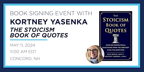 Primaire afbeelding van Kortney Yasenka "The Stoicism Book of Quotes" Book Signing Event
