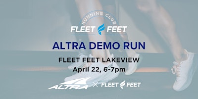 Primaire afbeelding van Fleet Feet Lakeview Running Club: Altra Demo Run