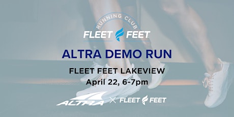 Fleet Feet Lakeview Running Club: Altra Demo Run