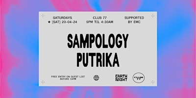 Imagem principal de Earth Night x Club 77: Sampology, Putrika