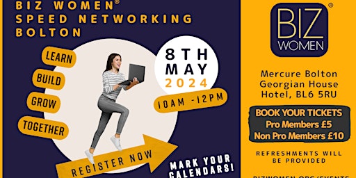 Biz Women® Speed Networking Event – Bolton