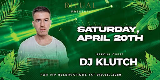 DJ KLUTCH at Ritual Rooftop Nightclub primary image