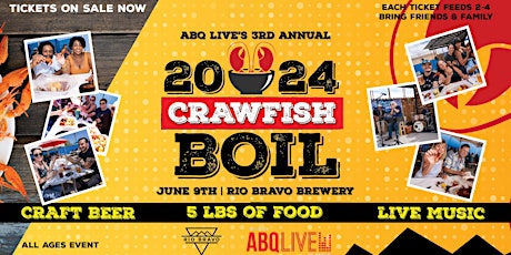 Hauptbild für 2024 Crawfish Boil at Rio Bravo Brewery