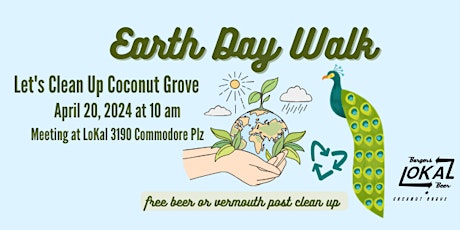 Earth Day Clean Up in Coconut Grove