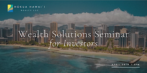 Image principale de Wealth Solutions Seminar for Investors