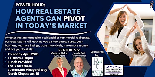 Imagem principal do evento Power Hour: How Real Estate Agents Can Pivot in Today’s Market