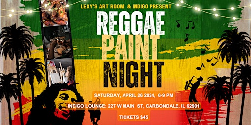 Imagen principal de Reggae Night Paint & Sip 2.0.