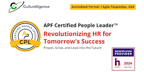 APF Certified People Leader™ (APF CPL™) Apr 24-25, 2024 primary image