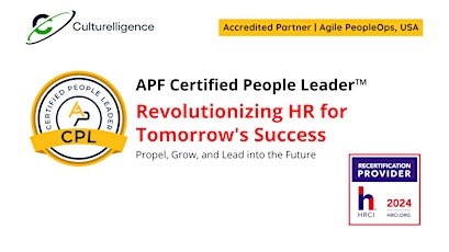 APF Certified People Leader™ (APF CPL™) May 15-16, 2024