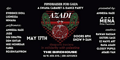 AZADI Cabaret & Dance Party