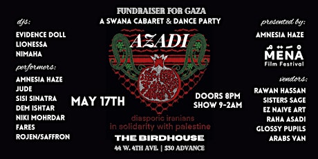 AZADI Cabaret & Dance Party