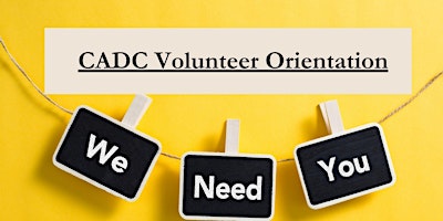 Hauptbild für CADC Volunteer Orientation