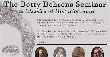 Imagem principal do evento The Betty Behrens Seminar on Classics of Historiography