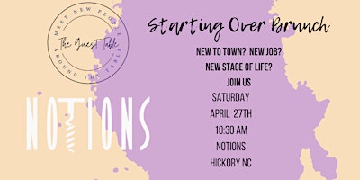 Starting Over Brunch - Notions - Ticket Required primary image