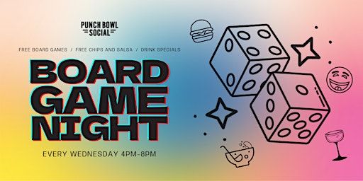 Imagem principal do evento Board Game Night at Punch Bowl Social Austin Domain