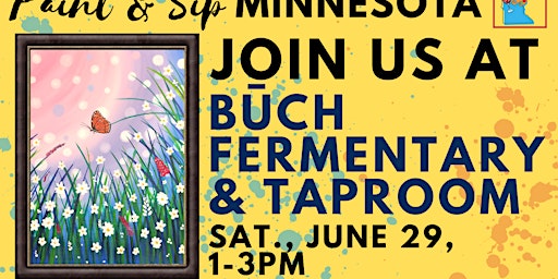 June 29 Paint & Sip at BŪCH Fermentary & Taproom primary image