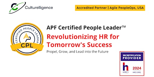 APF Certified People Leader™ (APF CPL™) Jul 3-4,2024 primary image