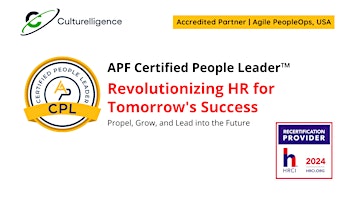Imagen principal de APF Certified People Leader™ (APF CPL™) Jul 17-18, 2024