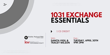 1031 Exchange Essentials & Barstool Economics w/ Fidelity (1 CE)