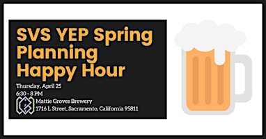 Image principale de SVS YEP Spring Planning Happy Hour
