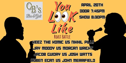 Primaire afbeelding van Lake Charles Comedy Presents: You Look Like Roast Battle!