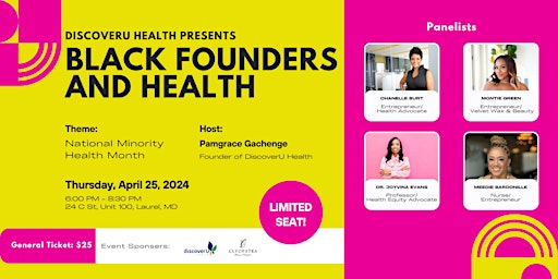 Imagem principal do evento Black Founders and Health