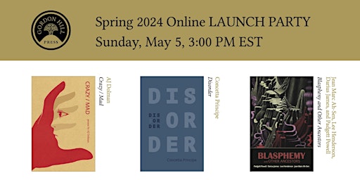 Gordon Hill Press Spring 2024 Online Launch primary image