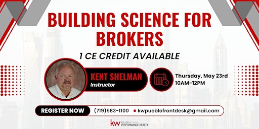 Building Science For Broker w/ Kent Shelman (1 CE) primary image