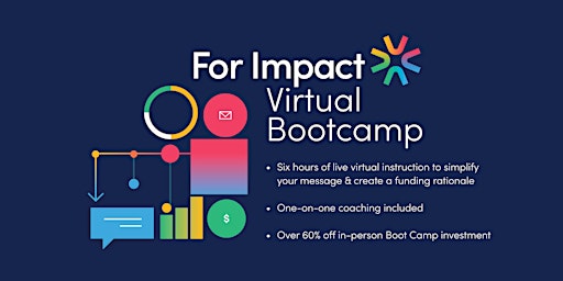 Immagine principale di For Impact Funding Boot Camp: Virtual 