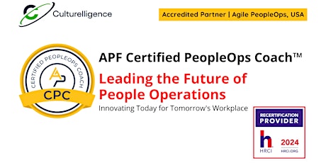 APF Certified PeopleOps Coach™ (APF CPC™) | Apr 30-May 3, 2024 primary image