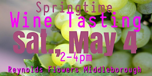 Imagem principal do evento Springtime Wine Tasting