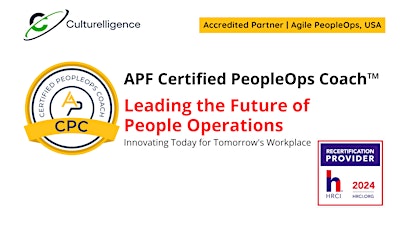 Image principale de APF Certified PeopleOps Coach™ (APF CPC™)  |  May 12-Jun 16  [6 Sundays]