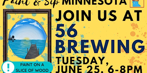 June 25 Paint & Sip at 56 Brewing primary image