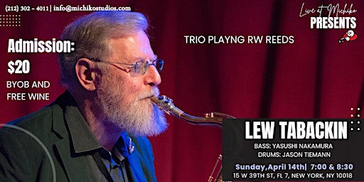 Image principale de Lew Tabackin ! LIVE@ Michiko Studios