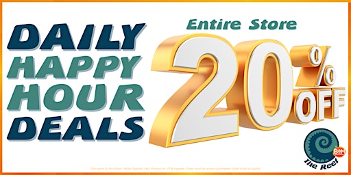 Daily Happy Hour Deals at The Reef Seaside  primärbild